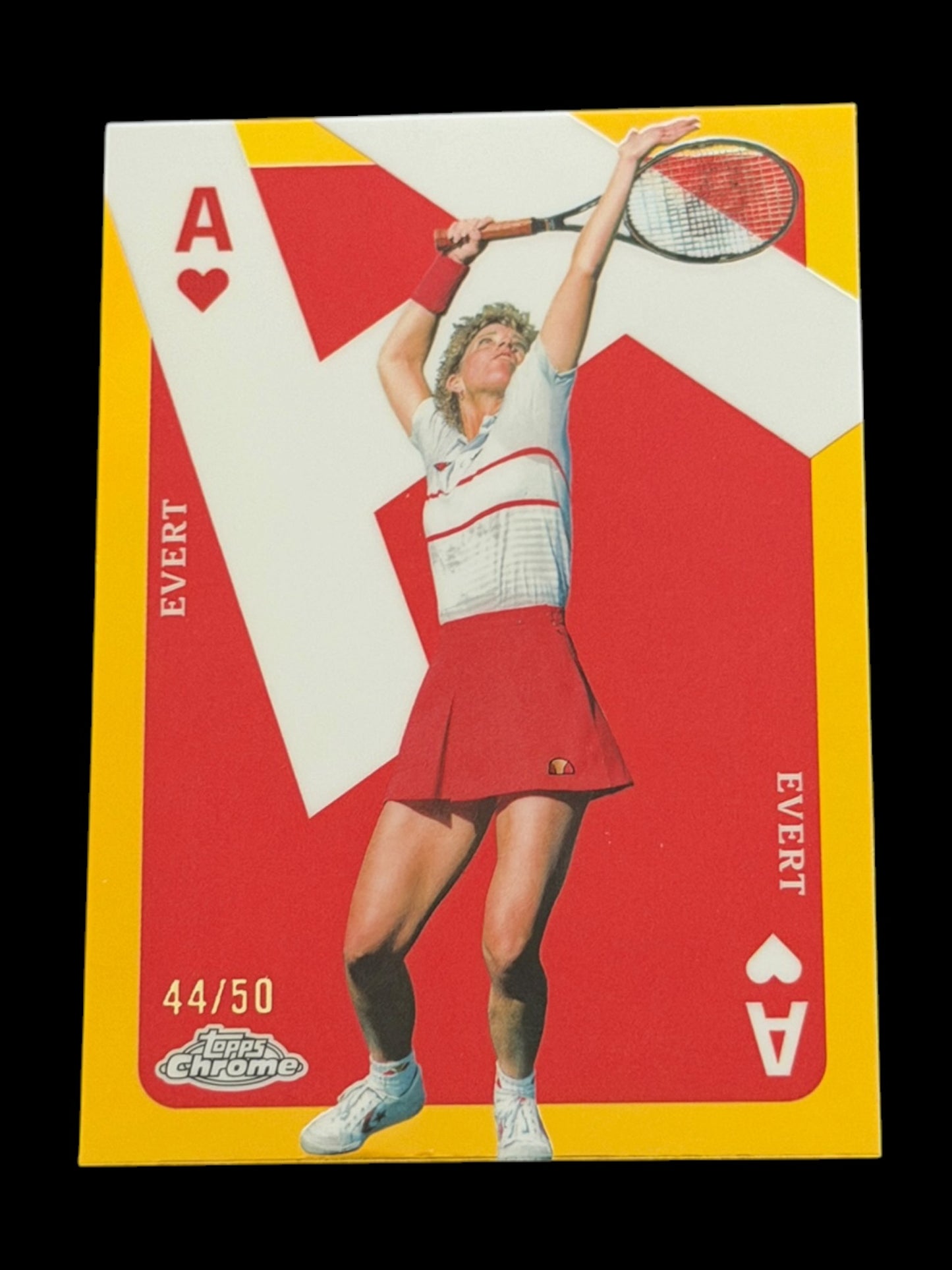 2024 Topps Chrome Chris Evert — Gold Aces /50