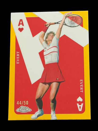 2024 Topps Chrome Chris Evert — Gold Aces /50