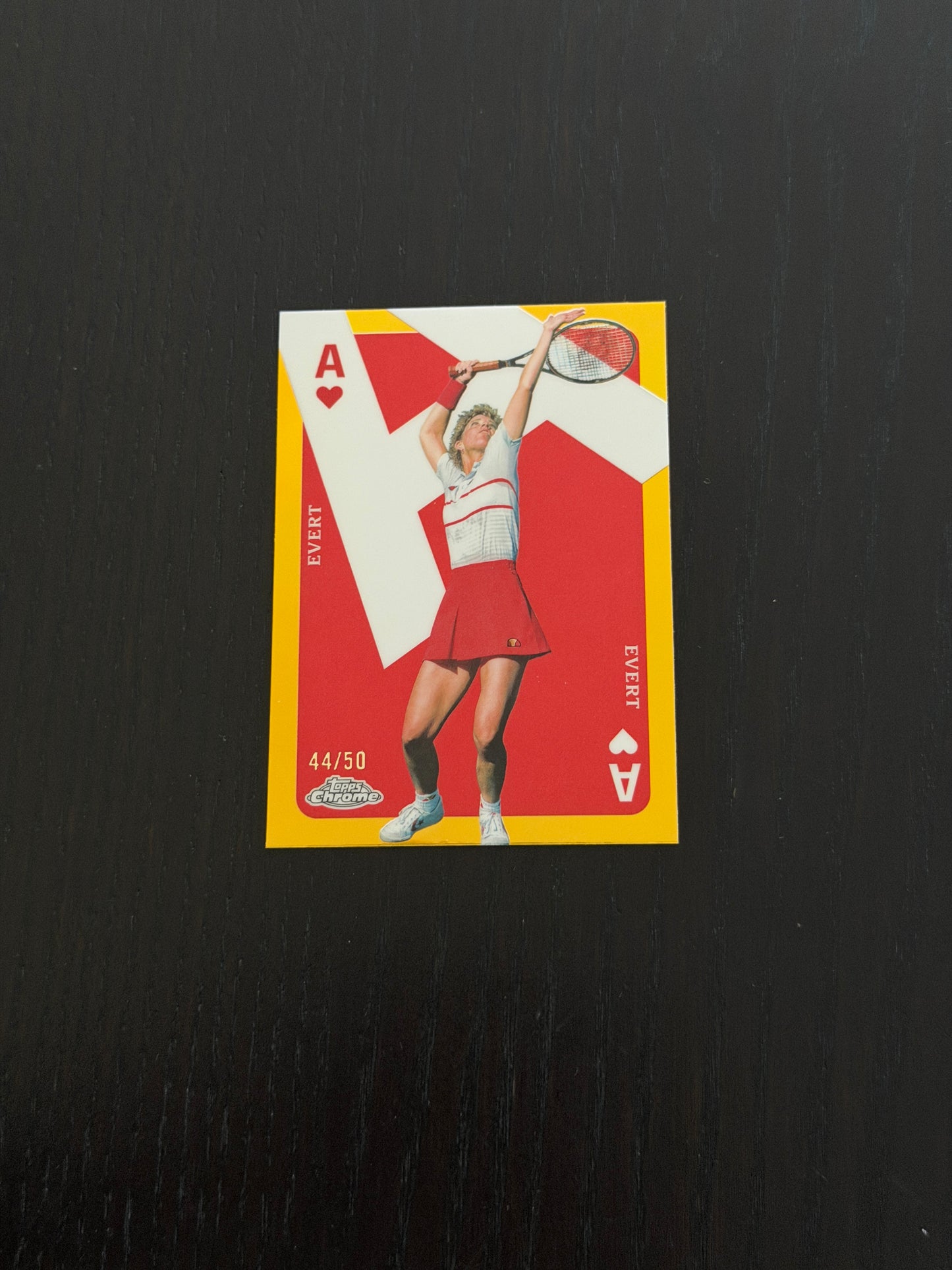 2024 Topps Chrome Chris Evert — Gold Aces /50