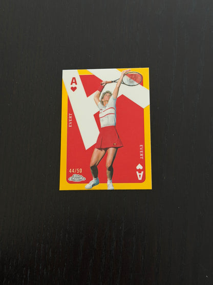 2024 Topps Chrome Chris Evert — Gold Aces /50