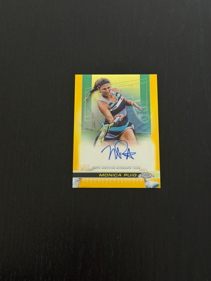 2024 Topps Chrome Monica Puig — Gold Auto /50