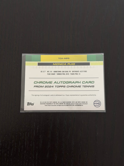 2024 Topps Chrome Monica Puig — Gold Auto /50