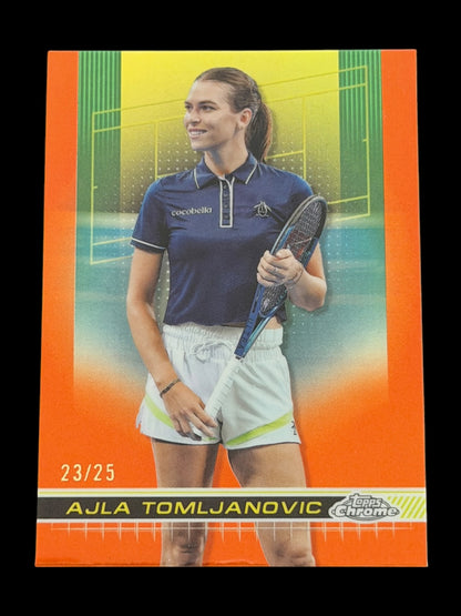 2024 Topps Chrome Ajla Tomljanovic - Orange /25