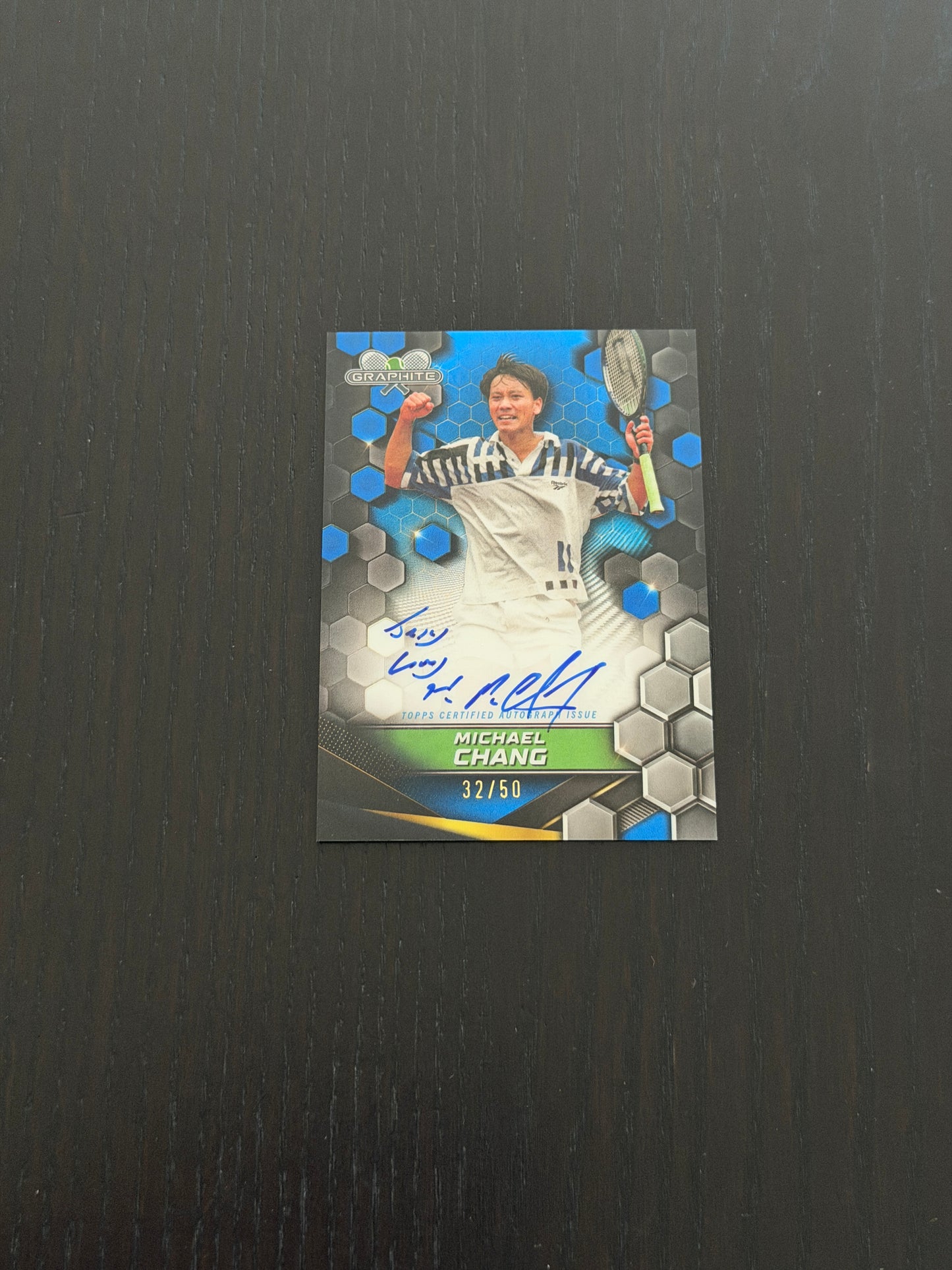 2024 Topps Graphite Michael Chang — Blue Auto /50