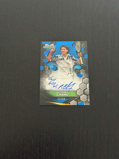 2024 Topps Graphite Michael Chang — Blue Auto /50