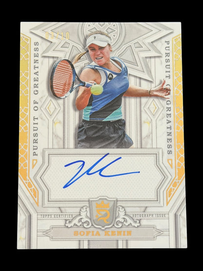 2024 Topps Royalty Sofia Kenin — Gold Pursuit of Greatness Auto /10