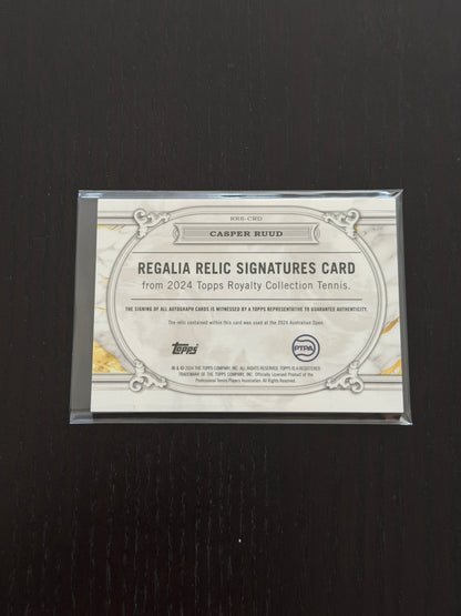 2024 Topps Royalty Casper Ruud — Regalia Relics Signatures /75