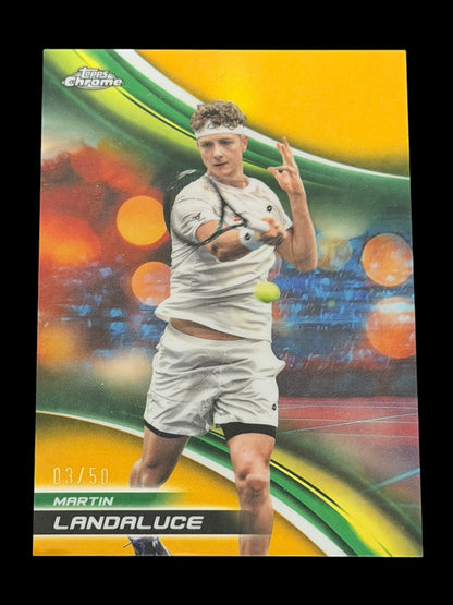 2025 Topps Chrome Martin Landaluce — Gold Refractor /50