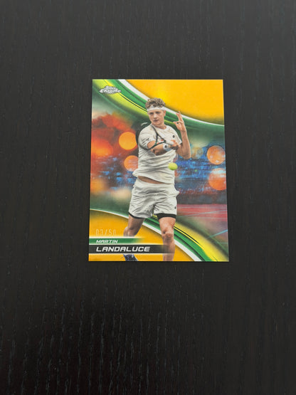 2025 Topps Chrome Martin Landaluce — Gold Refractor /50