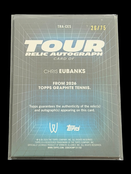 2026 Topps Graphite Chris Eubanks — Green Tour Relic Autograph /75