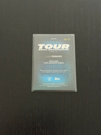 2026 Topps Graphite Chris Eubanks — Green Tour Relic Autograph /75