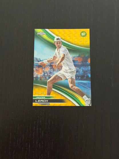 2025 Topps Chrome Jagger Leach — Gold Geometric Refractor /50