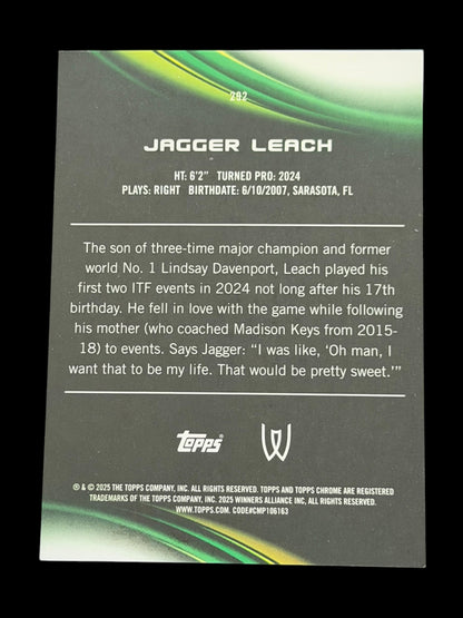 2025 Topps Chrome Jagger Leach — Gold Geometric Refractor /50