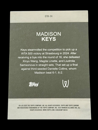 2025 Topps Chrome Madison Keys — Captured