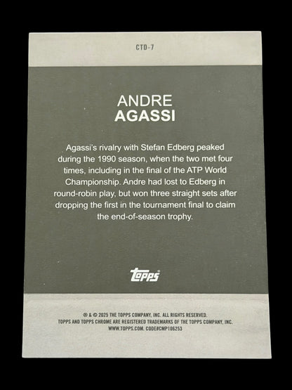 2025 Topps Chrome Andre Agassi — Captured