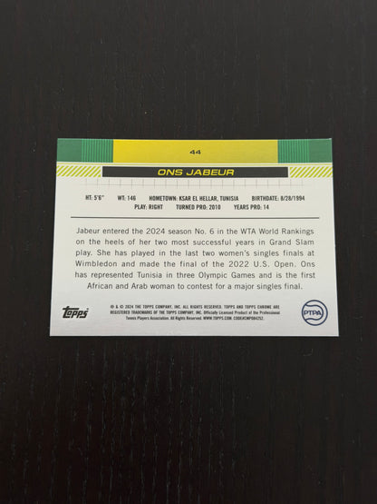 2024 Topps Chrome Ons Jabeur — Green /99