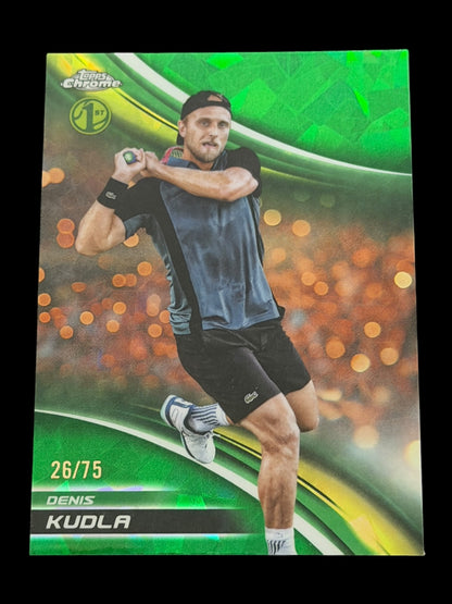 2025 Topps Chrome Sapphire Denis Kudla — Green /75