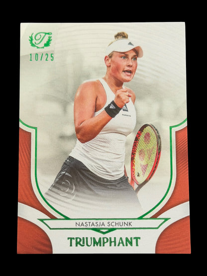 2025 Topps Triumphant Nastasja Schunk Orange /25