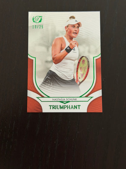 2025 Topps Triumphant Nastasja Schunk Orange /25