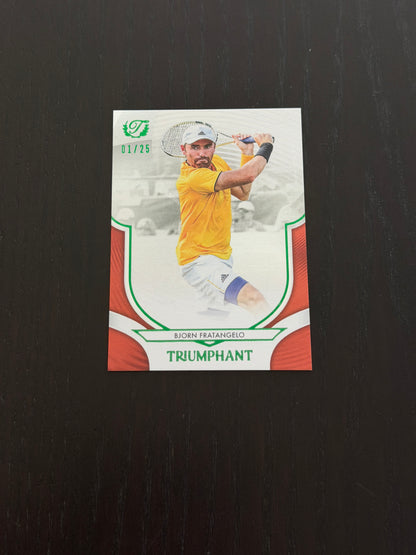 2025 Topps Triumphant Bjorn Fratangelo Orange /25