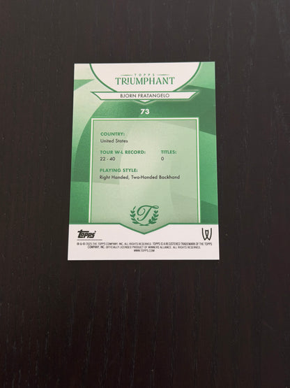 2025 Topps Triumphant Bjorn Fratangelo Orange /25