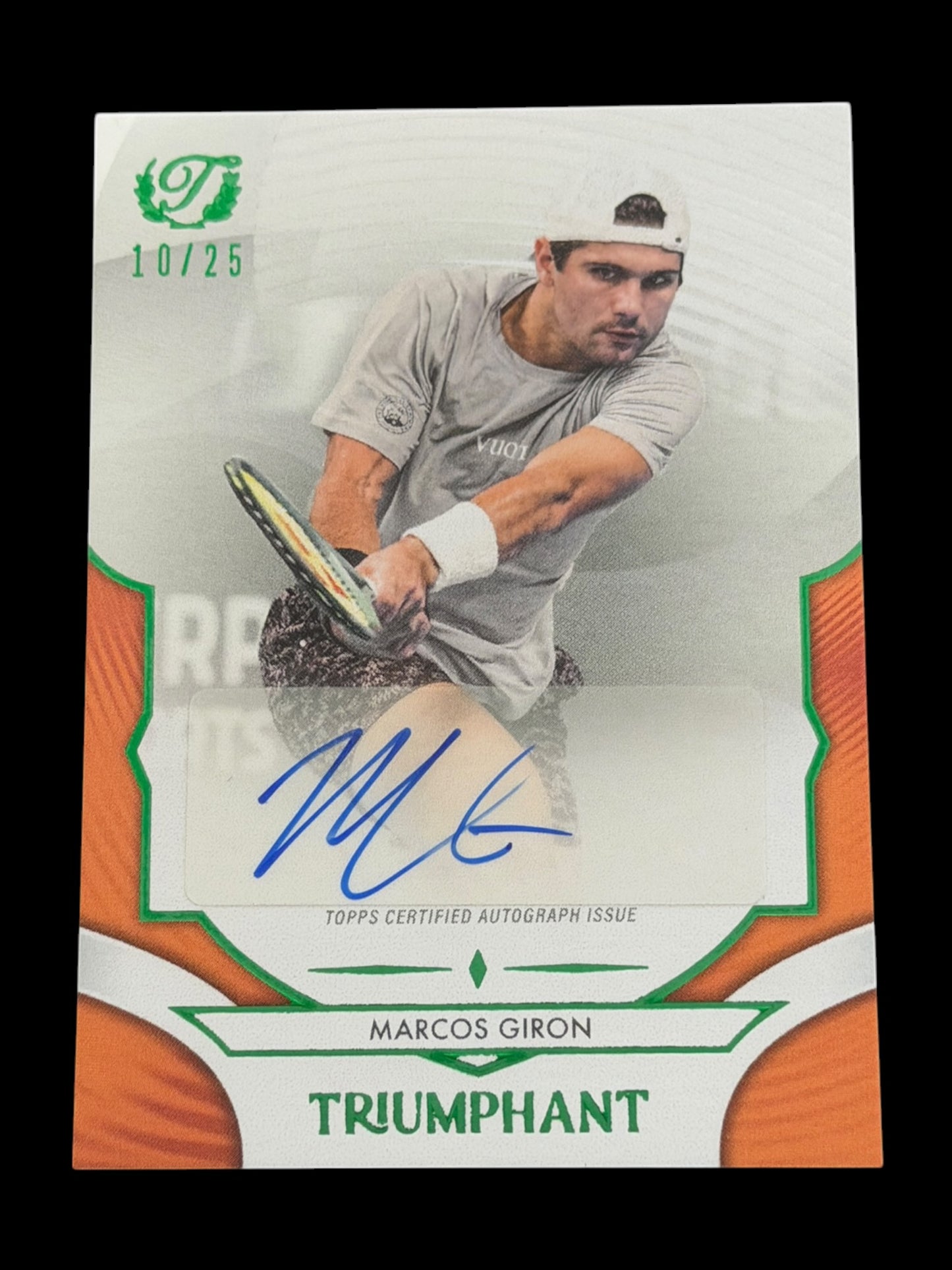 2025 Topps Triumphant Marcos Giron Orange Auto /25