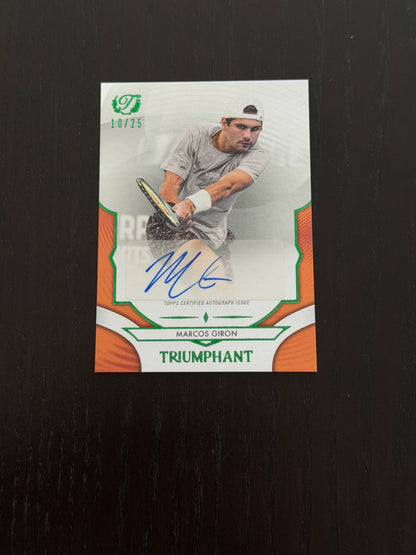 2025 Topps Triumphant Marcos Giron Orange Auto /25