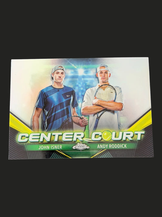 2024 Topps Chrome Tennis Center Court John Isner & Andy Roddick