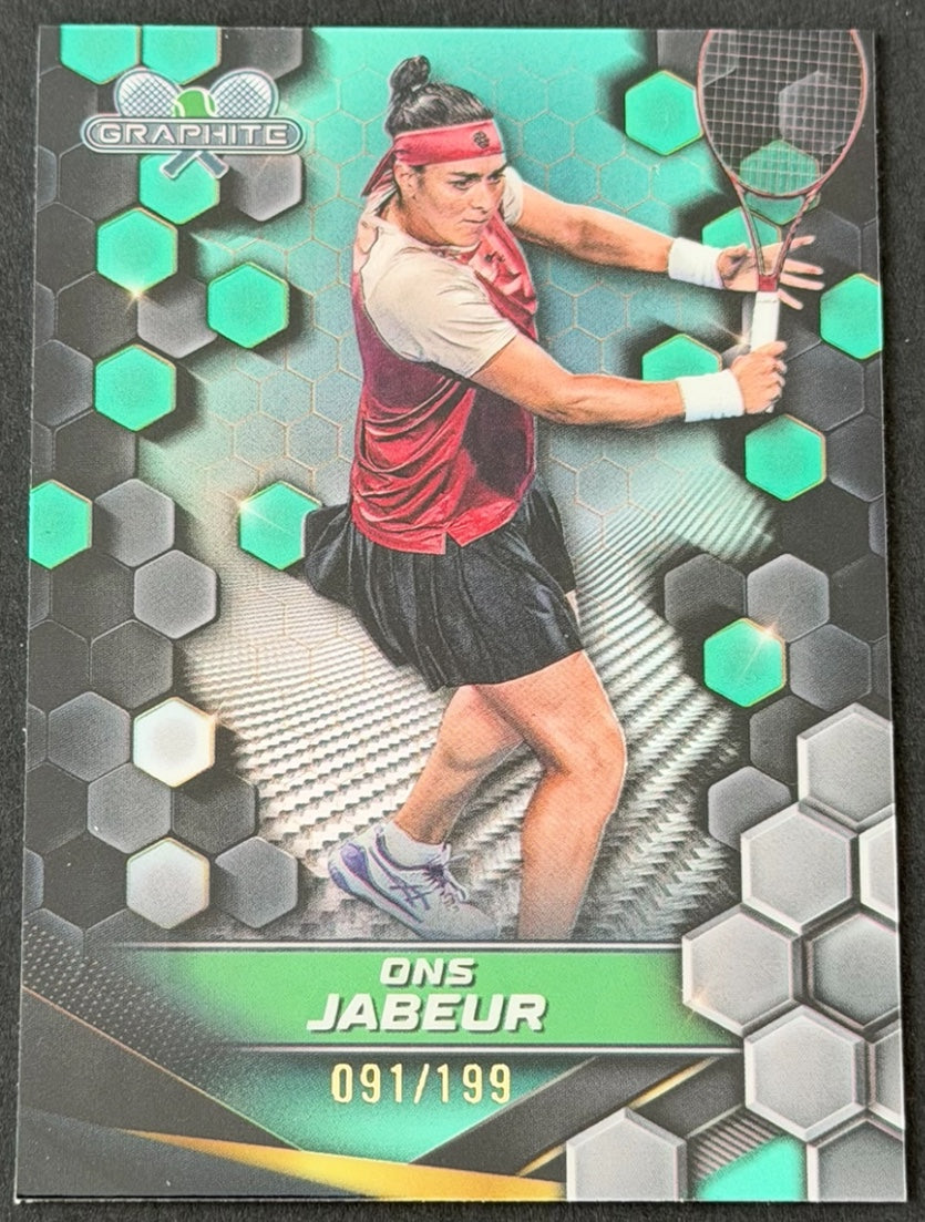 2024 Topps Graphite Tennis Aqua Refractor 091/199 Ons Jabeur