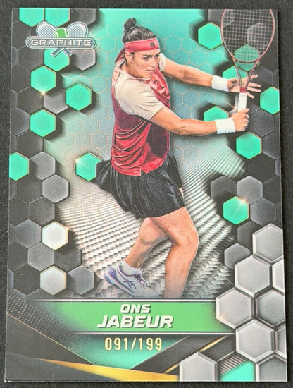 2024 Topps Graphite Tennis Aqua Refractor 091/199 Ons Jabeur
