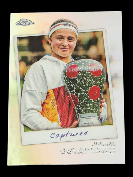 2024 Topps Chrome Tennis Captured Jelena Ostapenko