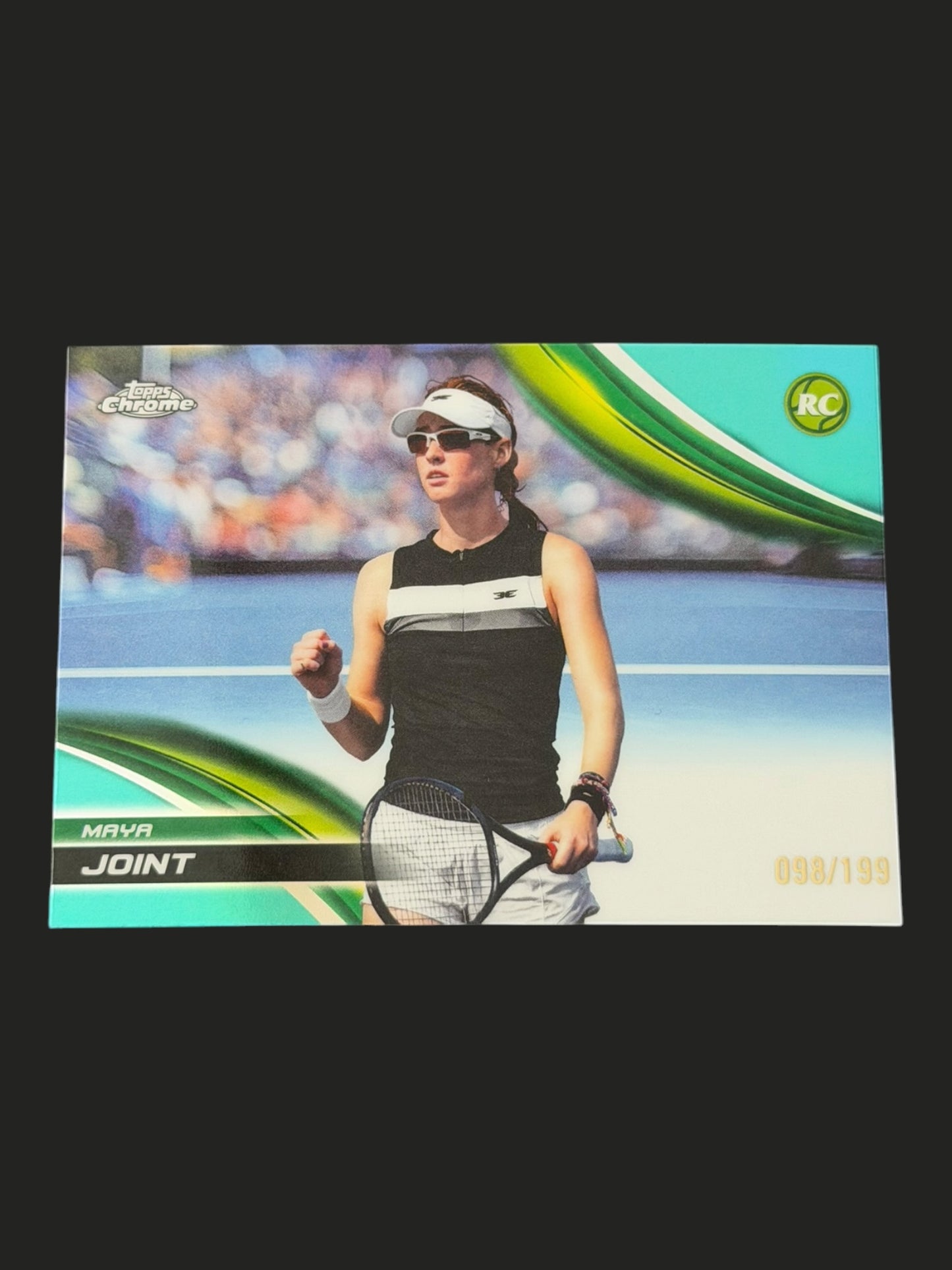 2025 Topps Chrome Tennis Aqua Refractor 098/199 Maya Joint