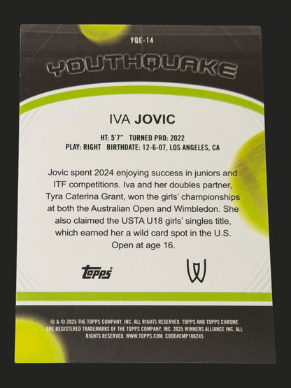 2025 Topps Chrome Youthquake Iva Jovic