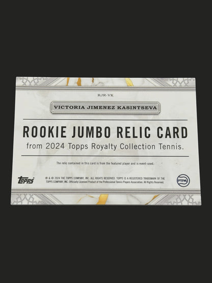 2024 Topps Royalty Rookie Jumbo Relic 38/50 Victoria Jimenez Kasintseva
