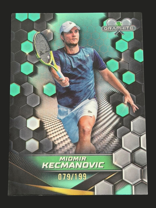 2024 Topps Graphite Tennis Aqua Refractor 079/199 Miomir Kecmanovic