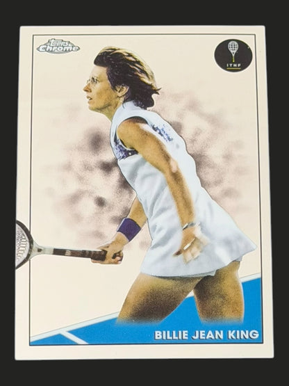 2021 Topps Chrome Billie Jean King tennis card