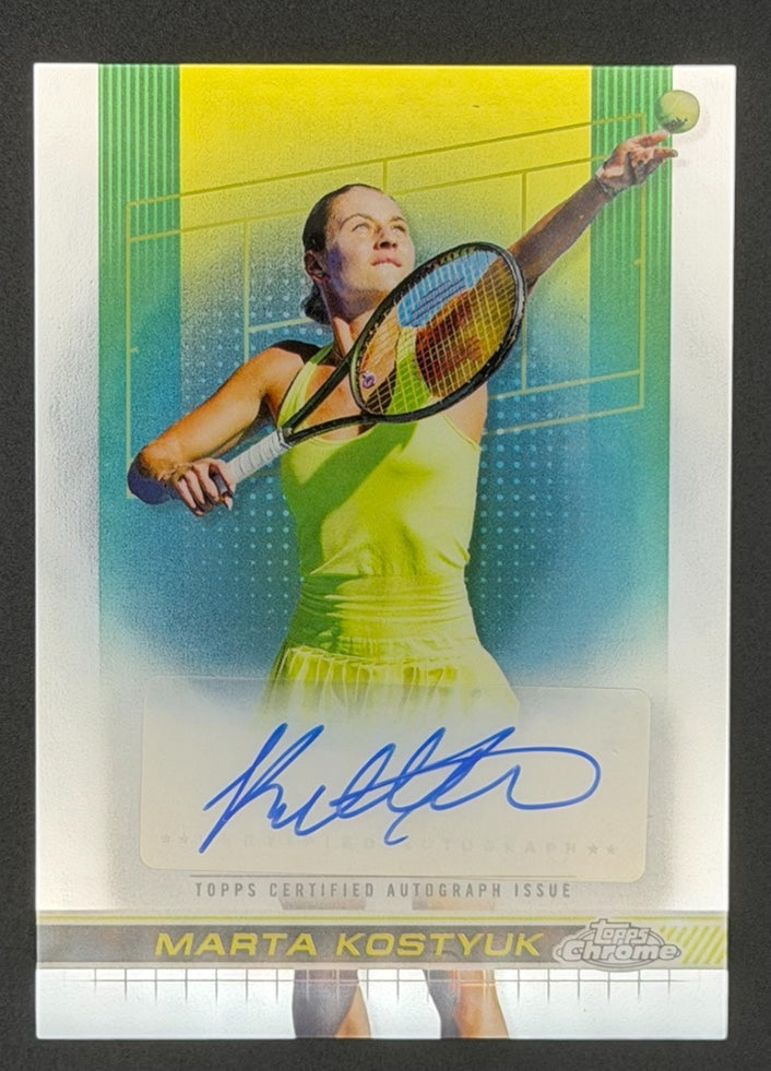 2024 Topps Chrome Autograph Marta Kostyuk