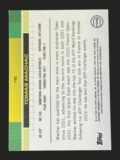 2024 Topps Chrome Sapphire Tomas Machac