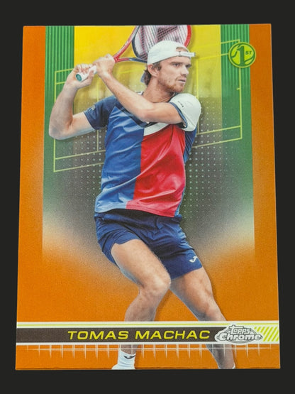 2024 Topps Chrome Tennis Clay Court Refractor Tomas Machac