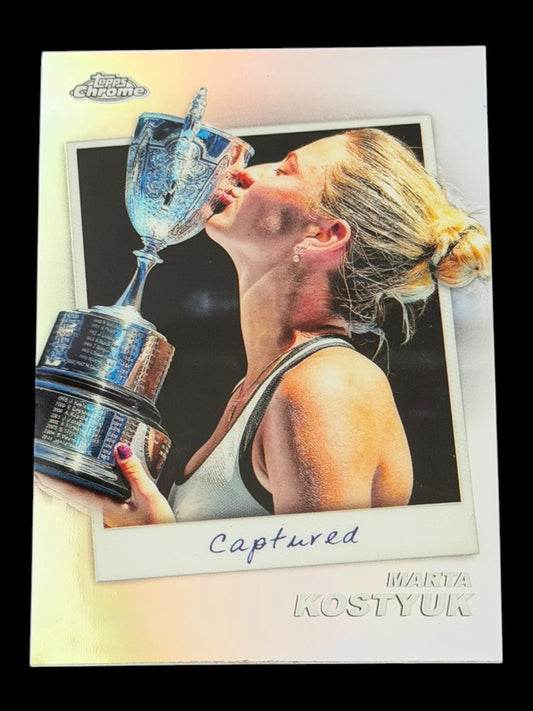 2024 Topps Chrome Tennis Captured Marta Kostyuk