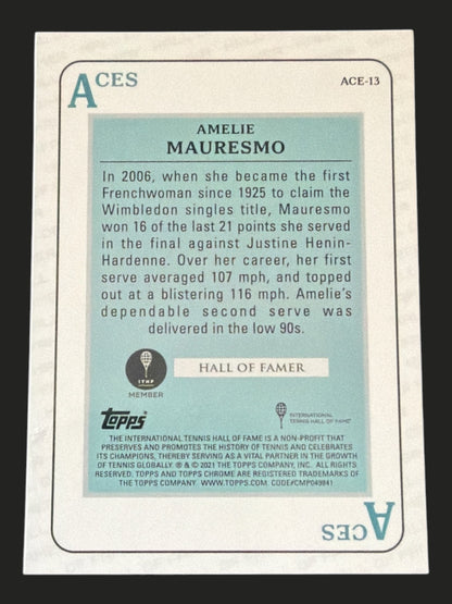 2021 Topps Chrome Tennis Aces Amelie Mauresmo