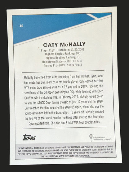 2021 Topps Chrome Tennis Diamonds Caty McNally