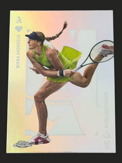 2025 Topps Chrome Tennis Aces Mirra Andreeva