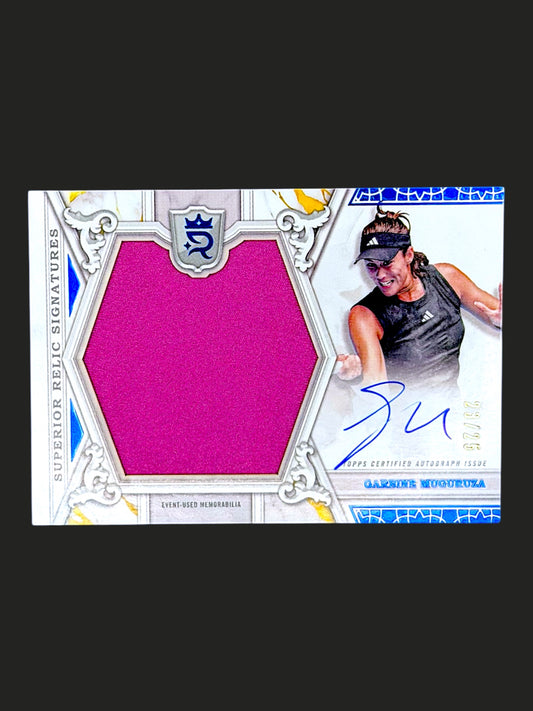 2024 Topps Royalty Superior Relic Signatures 23/25 Garbine Muguruza