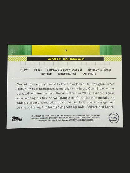 2024 Topps Chrome Prism Refractor Andy Murray