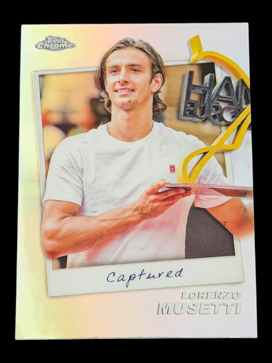 2024 Topps Chrome Tennis Captured Lorenzo Musetti