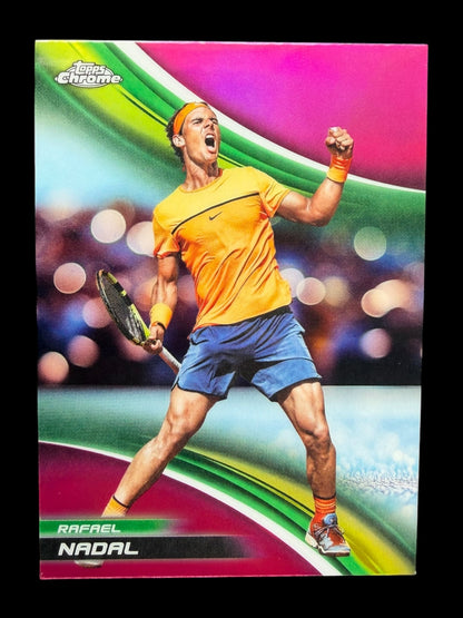 2025 Topps Chrome Tennis Pink Refractor Rafael Nadal