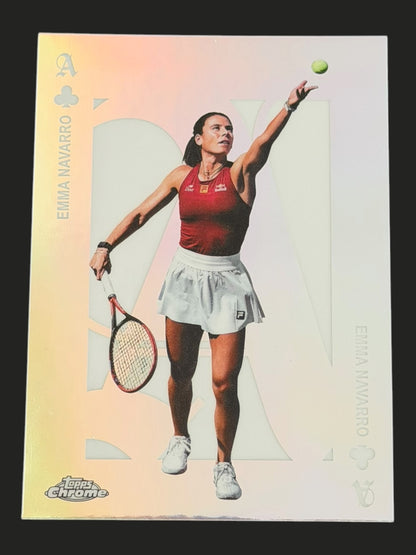 2025 Topps Chrome Tennis Aces Emma Navarro
