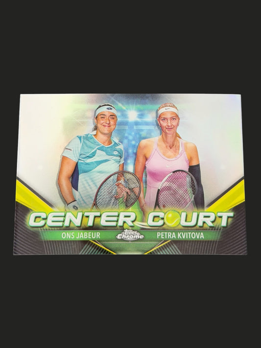 2024 Topps Chrome Tennis Center Court Ons Jabeur & Petra Kvitova