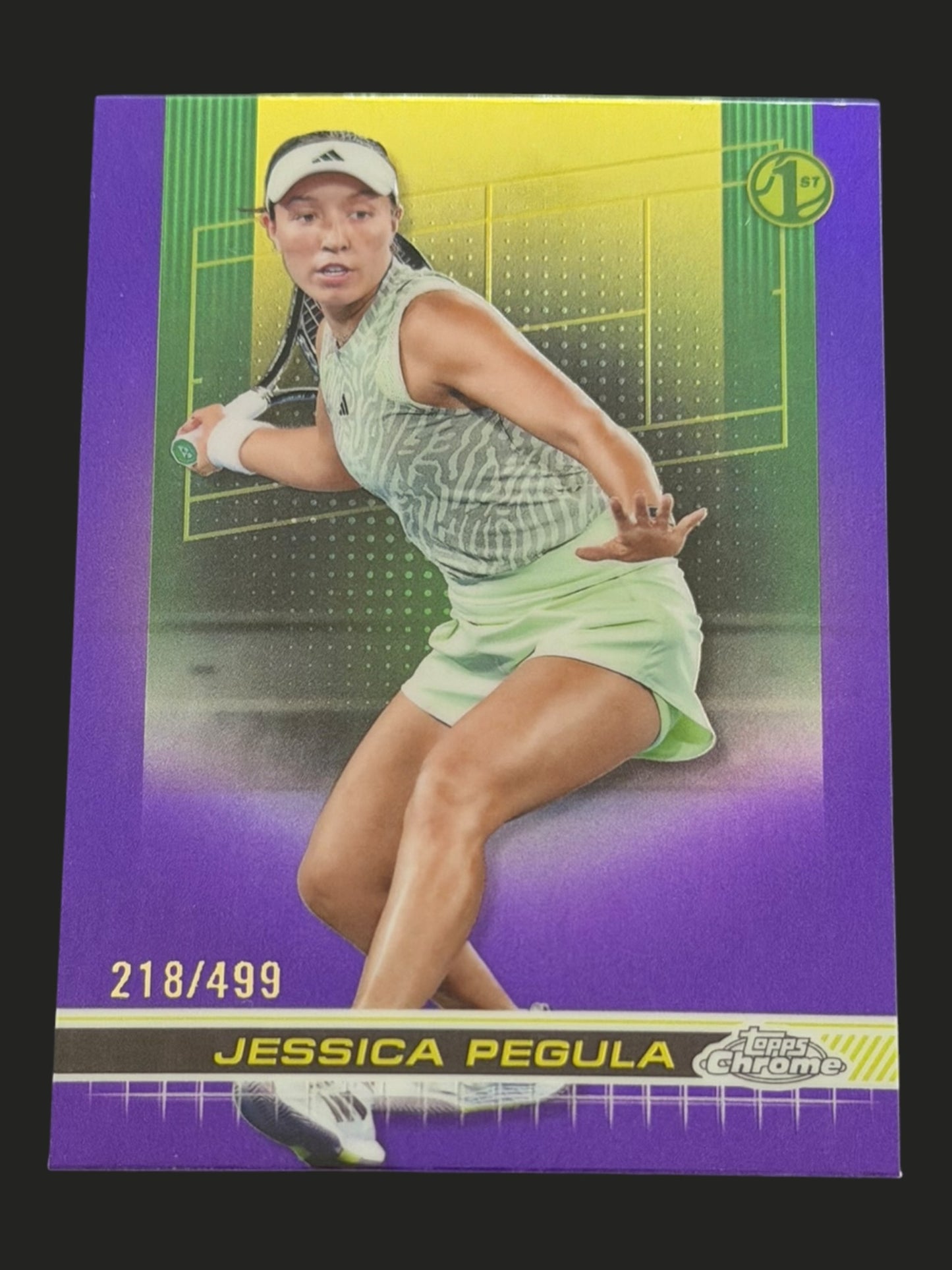 2024 Topps Chrome Tennis Purple Refractor 218/499 Jessica Pegula